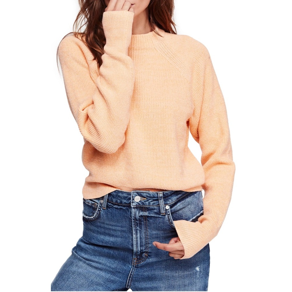 Free People Light Orange Women's Sweater
